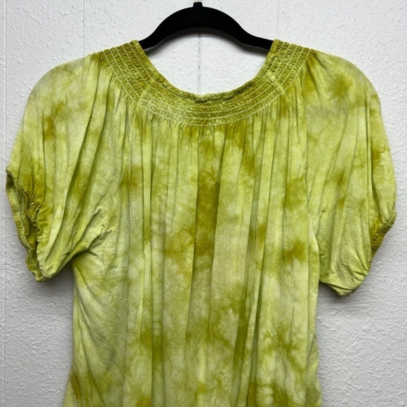 Fairycore Boho Whimsical Cottagecore Embroidered Puff Sleeve Womens Top Medium - Picture 6 of 8